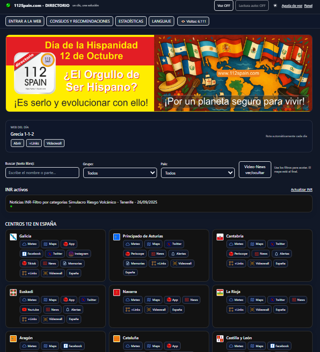 NUEVO FORMATO WEB DEL 112SPAIN